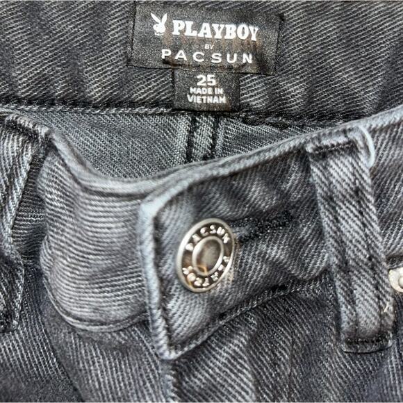 Playboy By PacSun Black Boyfriend Jeans Size 25 - Picture 4 of 11
